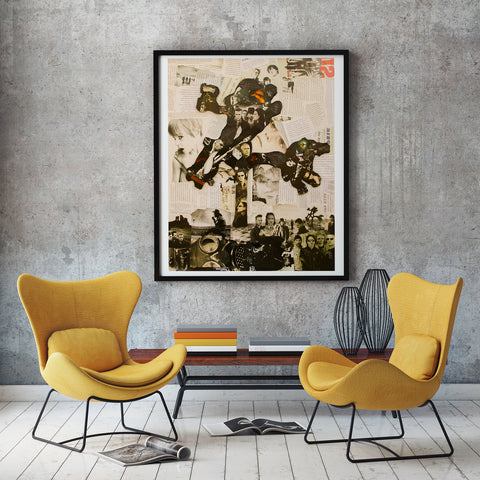 U2 Joshua Tree Collage Giclee Print - multymedia