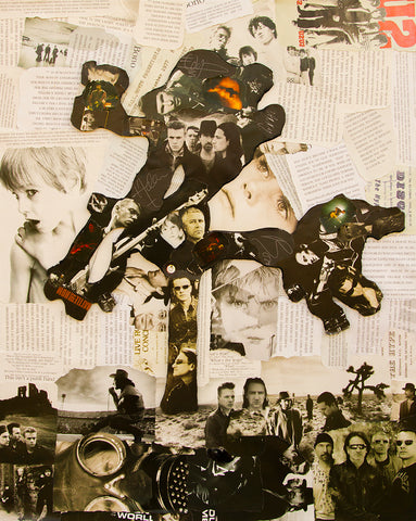 U2 Joshua Tree Collage Poster - multymedia