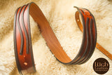 Rory Gallagher 2 Tone Guitar Strap by Lugh Leathers