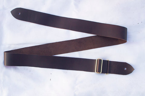 Leather Tri-bar Adj Guitar Strap by Lugh Leathers