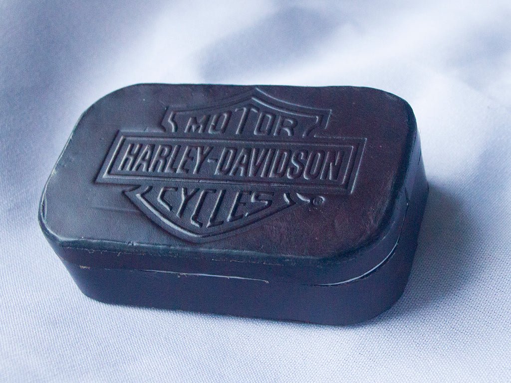 Harley Leather Covered Tin