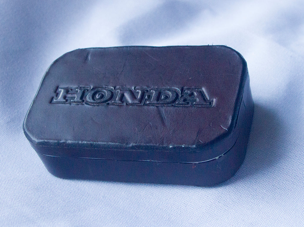Honda Leather Covered Tin