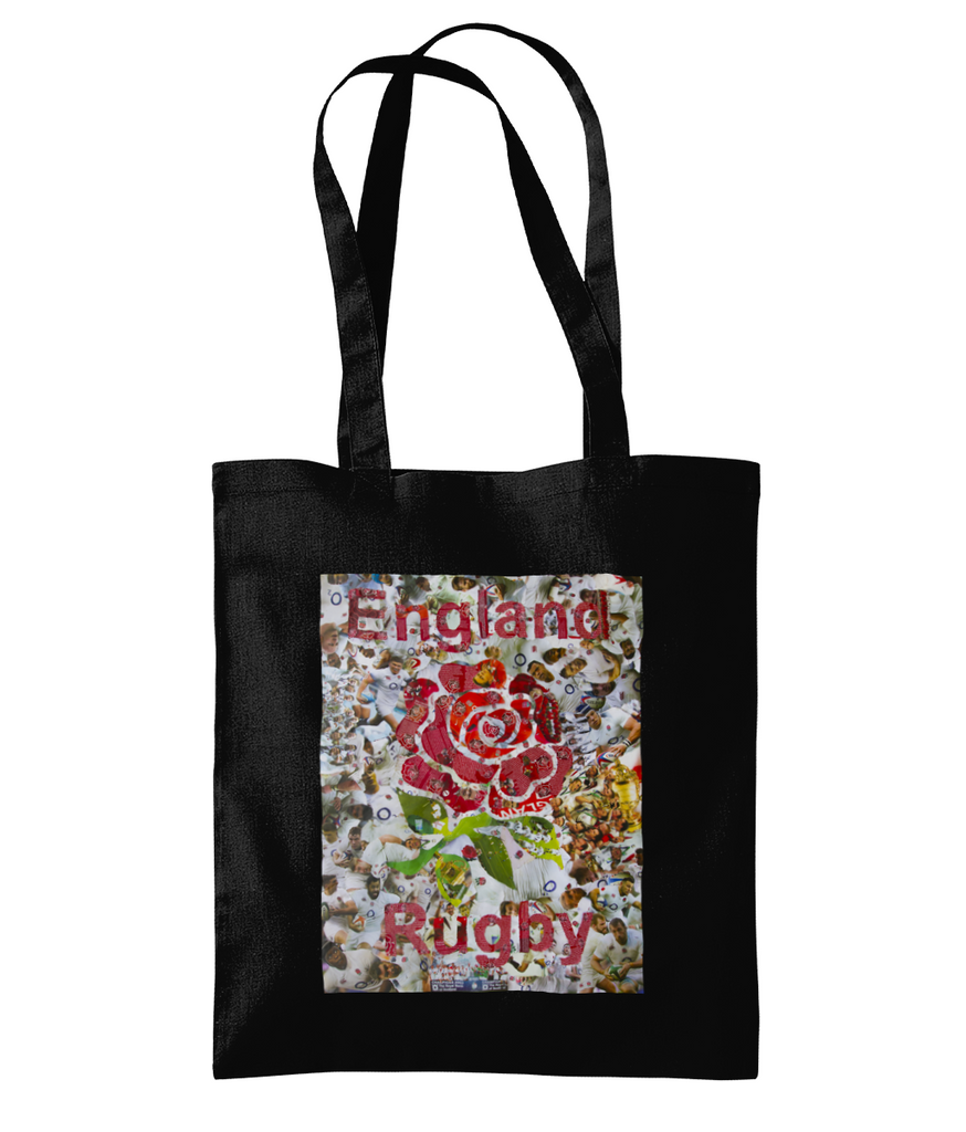 England Rugby Collage Tote Bag