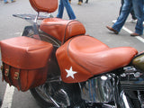 WLA seat and saddlebags for Softail