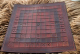 Hand-crafted Leather Board for Hnefatafl, Tablut,Brandubh, Ard Rí;  11x11, 9x9, or 7x7