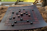 De Luxe Hand-crafted Leather Board for Hnefatafl, Tablut,Brandubh, Ard Rí;  11x11, 9x9, or 7x7