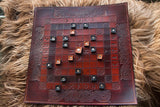 De Luxe Hand-crafted Leather Board for Hnefatafl, Tablut,Brandubh, Ard Rí;  11x11, 9x9, or 7x7