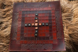 De Luxe Hand-crafted Leather Board for Hnefatafl, Tablut,Brandubh, Ard Rí;  11x11, 9x9, or 7x7