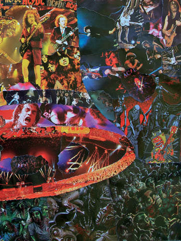 AC-DC Collage Poster – multymedia