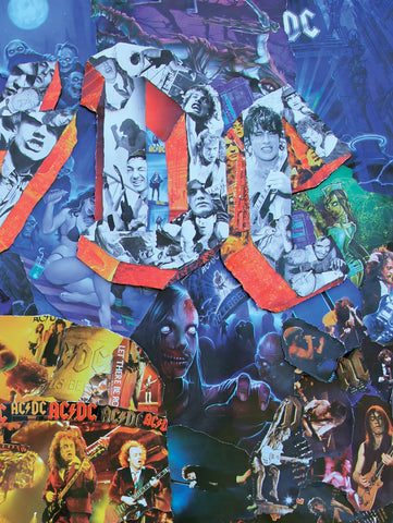 AC-DC Collage Poster – multymedia
