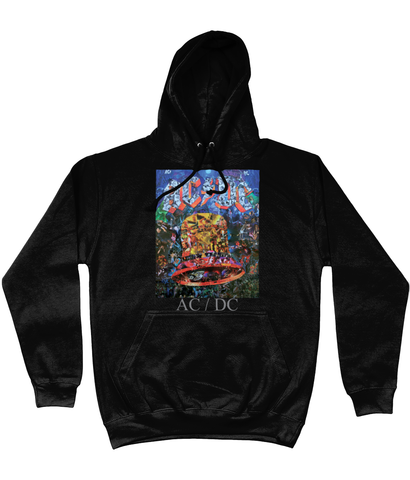 AC/DC Hells Bells Collage Hoodie - multymedia