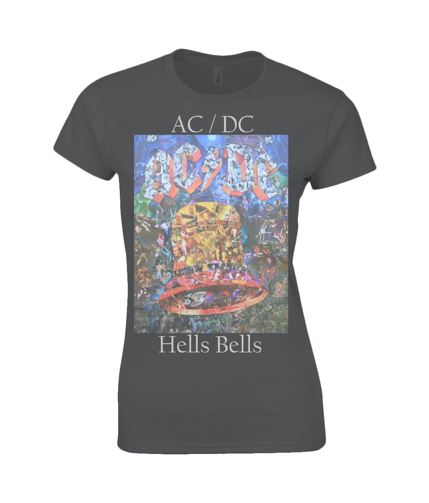 AC/DC Hells Bell Collage Womens T Shirt