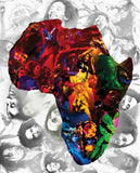 Bob Marley Africa Collage Kids T-Shirt