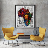 Bob Marley Africa Collage Poster - multymedia