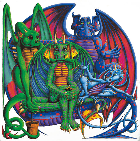 Dragon Four Poster by Francis Morgan - multymedia