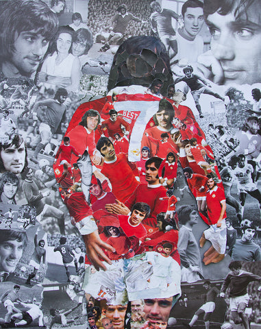 George Best Collage Poster - multymedia