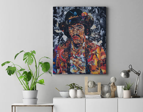 Jimi Hendrix Canvas Print - multymedia