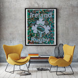 Ireland Rugby Collage / Art Giclee Print - multymedia