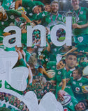 Ireland Rugby Collage Poster - multymedia