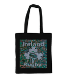 Ireland Rugby Collage Tote Bag - multymedia