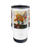 Iron Maiden Collage Travel Mug 14oz - multymedia