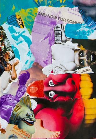 Monty Python Collage Head Monty Python Collage Poster – multymedia