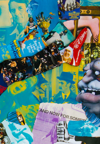 Monty Python Collage Head Monty Python Collage Poster – multymedia