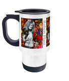 Robert Plant Dove Collage Travel Mug 14oz - multymedia