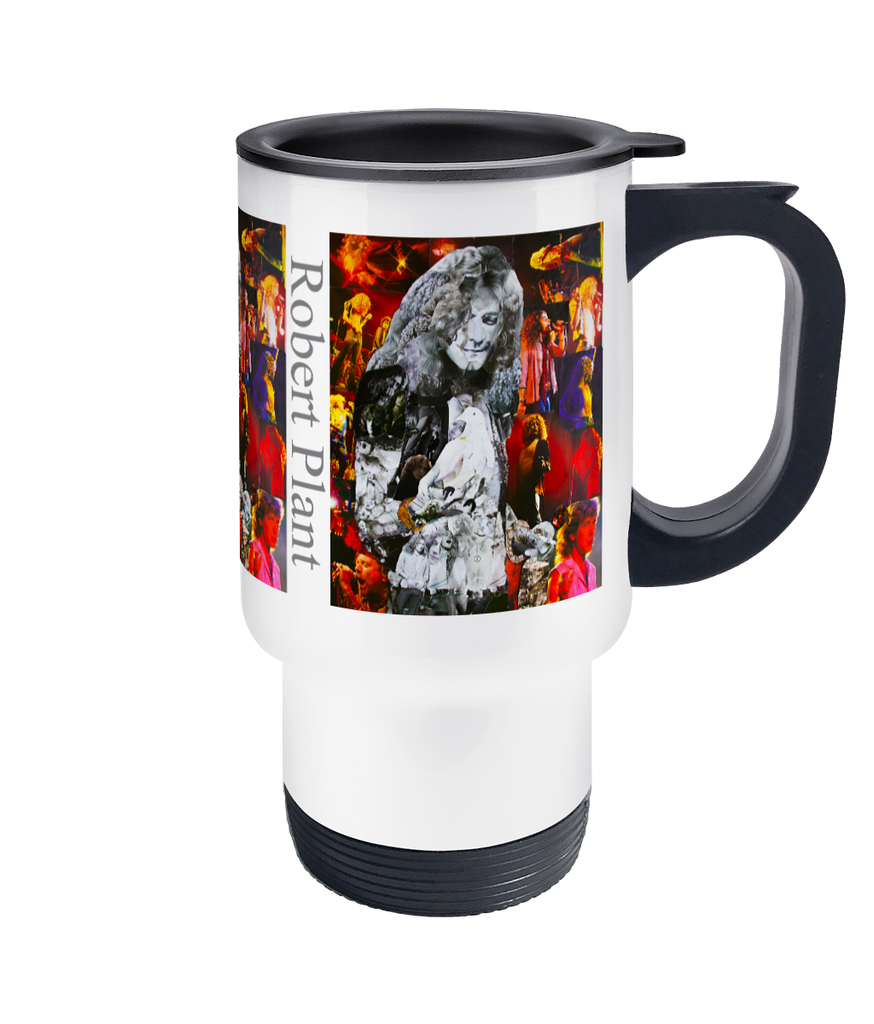 Robert Plant Dove Collage Travel Mug 14oz - multymedia