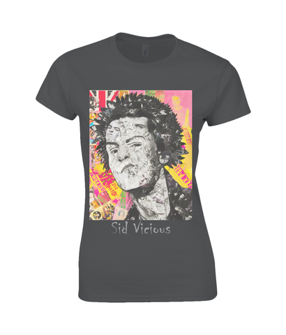 Sid Vicious Collage Womens T Shirt