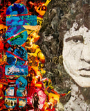 Jim Morrison of The Doors Collage Greeting Card - multymedia