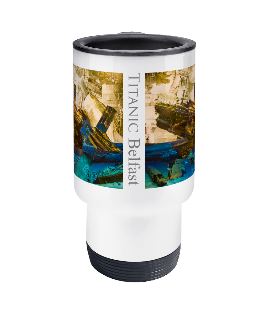 Titanic Collage Travel Mug 14oz - multymedia