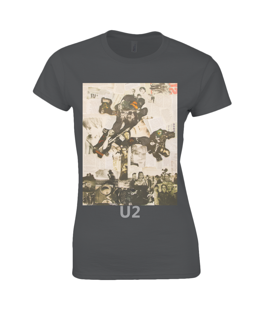 U2 Collage Womens T Shirt