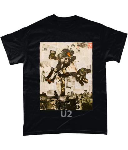 U2 Joshua Tree Collage Short-Sleeve T-Shirt - multymedia